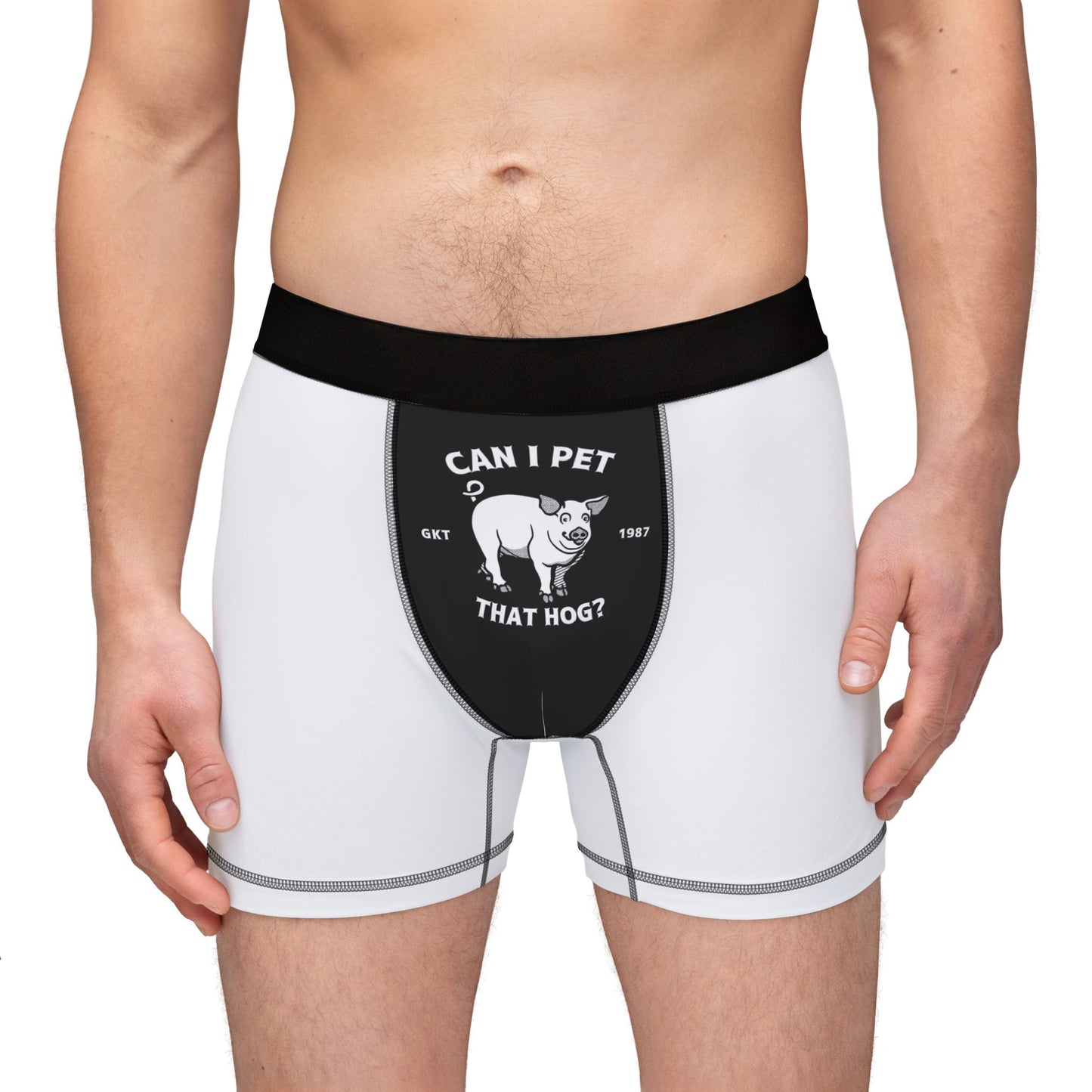 'Can I Pet That Hog?' Men's Boxers